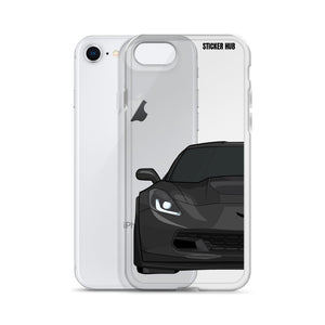 Black C7 Corvette Z06 - iPhone Case