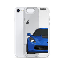 Load image into Gallery viewer, Laguna Blue C7 Corvette Z06 - iPhone Case