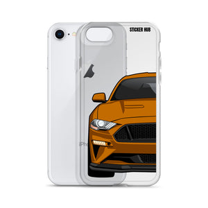 Orange 18-21 Mustang 5.0 - iPhone Case