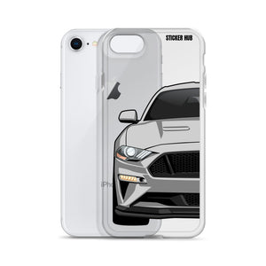 Silver 18-21 Mustang 5.0 - iPhone Case