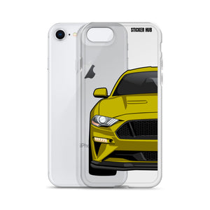 Yellow 18-21 Mustang 5.0 - iPhone Case