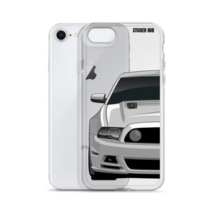 Silver 13-14 Mustang 5.0 - iPhone Case