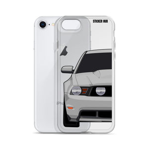 Silver 11-12 Mustang 5.0 - iPhone Case