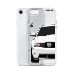 White 11-12 Mustang 5.0 - iPhone Case