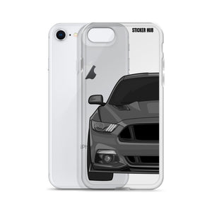 Gray 15-17 Mustang 5.0 - iPhone Case