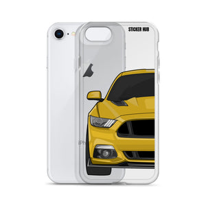 Yellow 15-17 Mustang 5.0 - iPhone Case