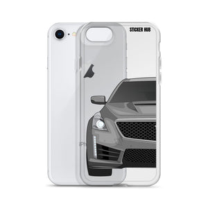 Silver Cadillac CTS-V - iPhone Case