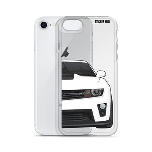 White 5th Gen Camaro ZL1 - iPhone Case