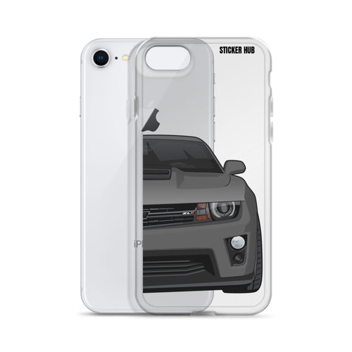 Ashen Grey 5th Gen Camaro ZL1 - iPhone Case