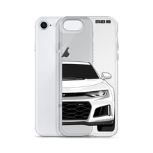 Load image into Gallery viewer, White 6th Gen Camaro ZL1 - iPhone Case