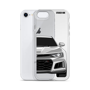 Silver 6th Gen Camaro ZL1 - iPhone Case