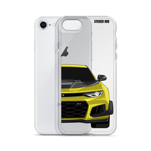 Load image into Gallery viewer, Yellow 6th Gen Camaro ZL1 1LE - iPhone Case