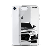 Load image into Gallery viewer, Silver 6th Gen Camaro ZL1 1LE - iPhone Case