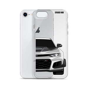 Silver 6th Gen Camaro ZL1 1LE - iPhone Case