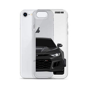 Black 6th Gen Camaro ZL1 1LE - iPhone Case