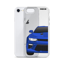 Load image into Gallery viewer, Hyper Blue 6th Gen Camaro SS - iPhone Case