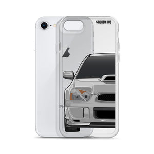 Silver 03-05 Subaru WRX STI - iPhone Case