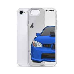 WR Blue 06-07 Subaru WRX STI - iPhone Case