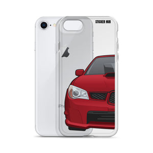 Garnet Red 06-07 Subaru WRX STI- iPhone Case