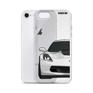 White C7 Corvette Z06 - iPhone Case