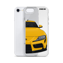 Load image into Gallery viewer, Yellow MKV Toyota Supra - iPhone Case