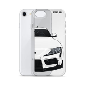 White MKV Toyota Supra - iPhone Case