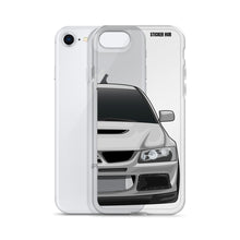 Load image into Gallery viewer, Silver Mitsubishi Evo - iPhone Case