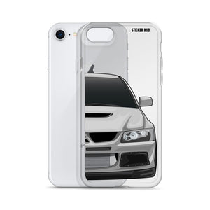 Silver Mitsubishi Evo - iPhone Case