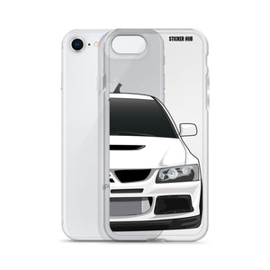 White Mitsubishi Evo - iPhone Case