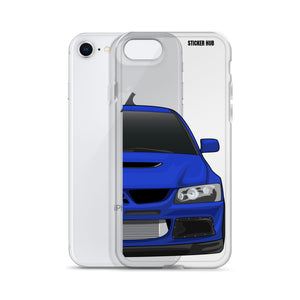 Blue Mitsubishi Evo - iPhone Case