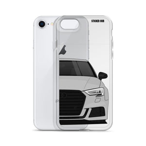 Silver B9 Audi S3 - iPhone Case