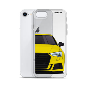 Yellow B9 Audi S3 - iPhone Case