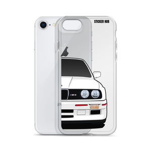 White BMW E30 - iPhone Case