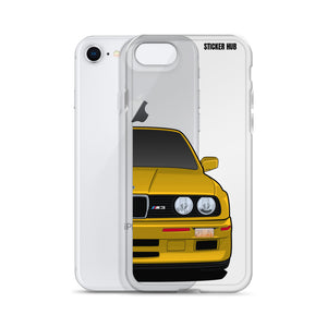 Yellow BMW E30 - iPhone Case