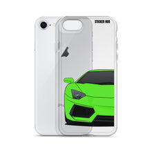 Load image into Gallery viewer, Green Lamborghini Aventadoor - iPhone Case