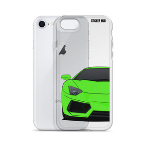 Green Lamborghini Aventadoor - iPhone Case