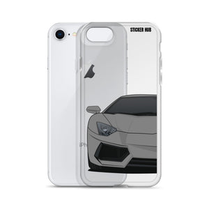 Gray Lamborghini Aventadoor - iPhone Case