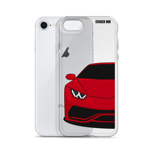 Red Lamborghini Huracan - iPhone Case