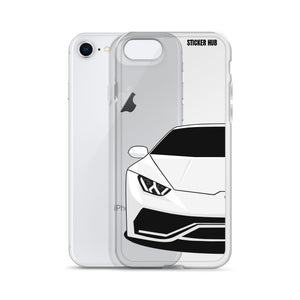 White Lamborghini Huracan - iPhone Case