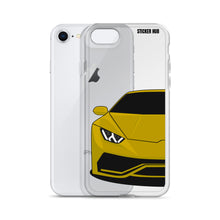 Load image into Gallery viewer, Yellow Lamborghini Huracan - iPhone Case