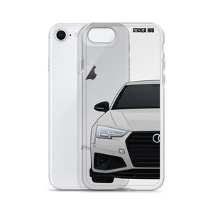 Silver B9 Audi S4 "Facelift" - iPhone Case