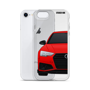 Red B9 Audi S4 "Facelift" - iPhone Case