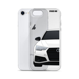 White B9 Audi S4 "Facelift" - iPhone Case