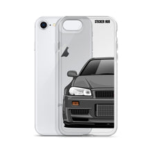 Load image into Gallery viewer, Gray R34 Nissan GTR - iPhone Case