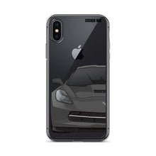 Load image into Gallery viewer, Gray C7 Corvette Stingray - iPhone Case