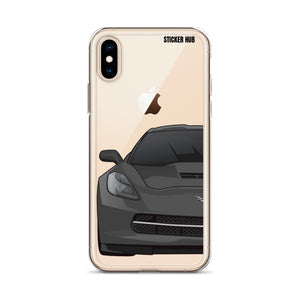 Gray C7 Corvette Stingray - iPhone Case