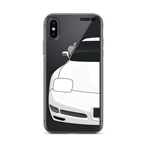 White C5 Corvette Z06 - iPhone Case