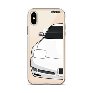 White C5 Corvette Z06 - iPhone Case