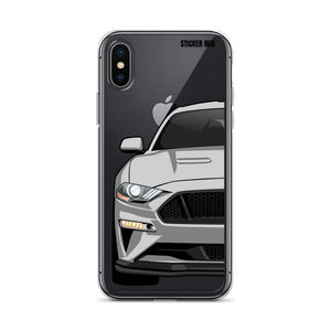 Silver 18-21 Mustang 5.0 - iPhone Case