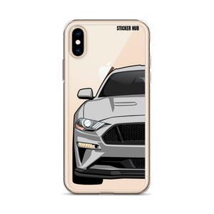 Silver 18-21 Mustang 5.0 - iPhone Case